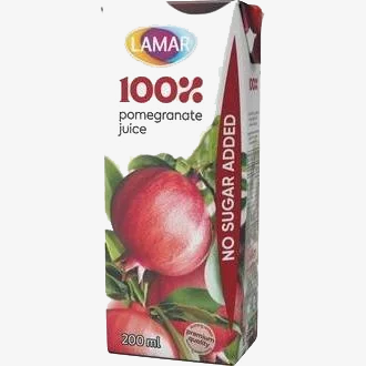 عصير-لامار-رمان-200-ملل طبيعى 100% بدون اضافه سكر