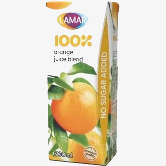 lamar orange 200ml 100% natural, without sugar